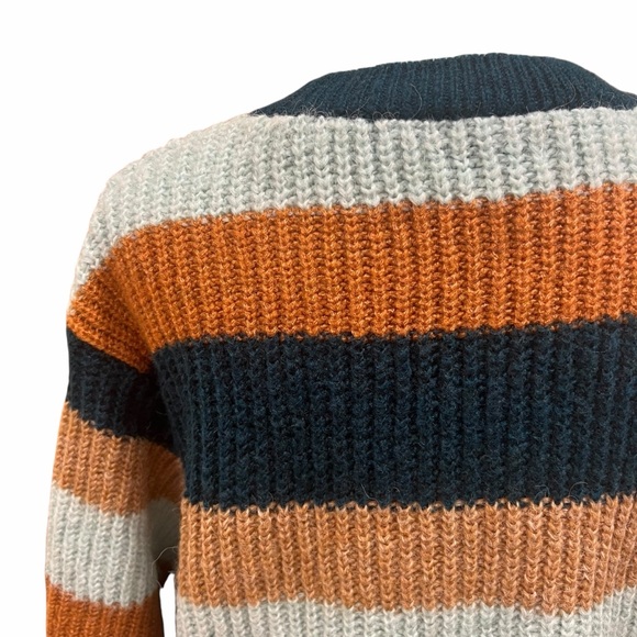 Zara Kids Striped Chunky Knit Sweater - Youth Large 13/14 - Picture 5 of 12